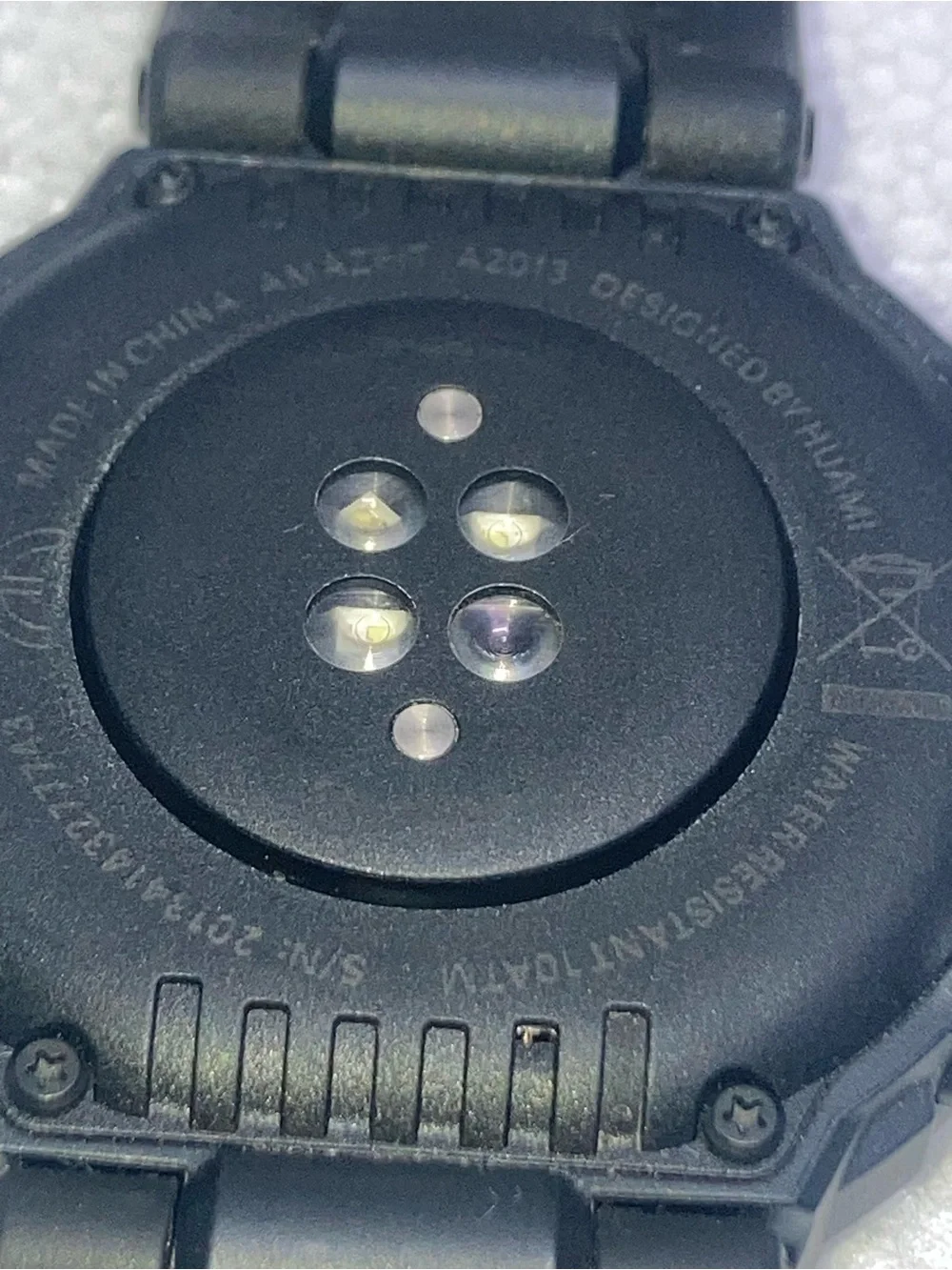 Rugged Black Smartwatch with Pink-Accented Dial